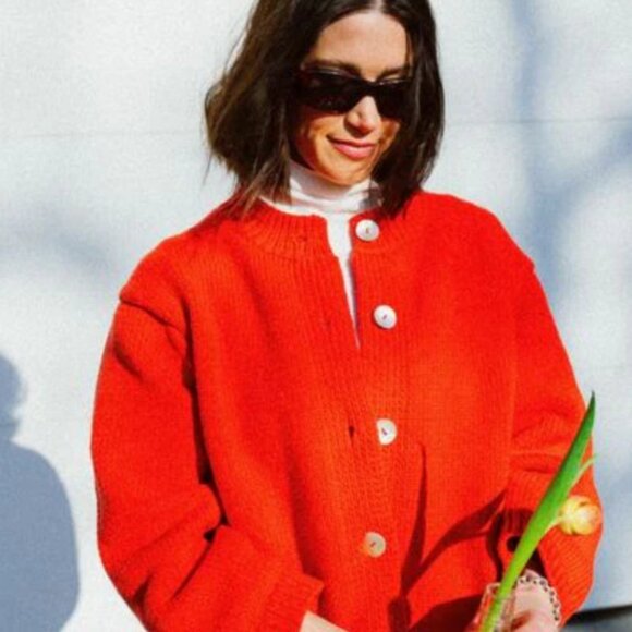 Nikki Chasin Shiloh Cotton Cardigan - small - Picture 5 of 8